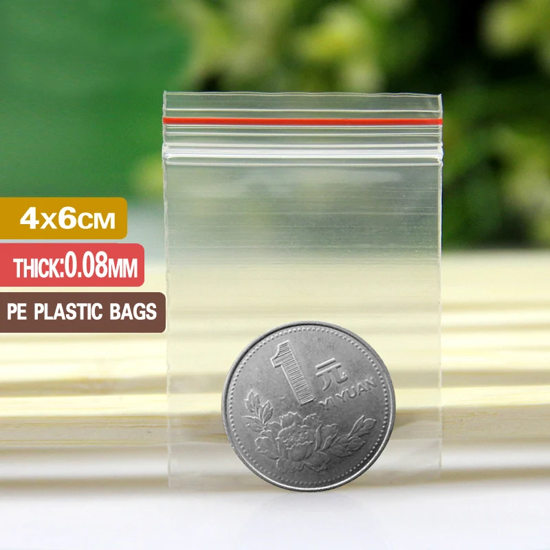 Thick 0.08mm 4x6cm Small Ziplock Bags Jewelry Ziplock Bags Self Sealing 500pcs Kitchen Package Bag Clear Ziplock Plastic Bags
Thick 0.08mm 4x6cm Small Ziplock Bags Jewelry Ziplock Bags Self Sealing 500pcs Kitchen Package Bag Clear Ziplock Plastic Bags