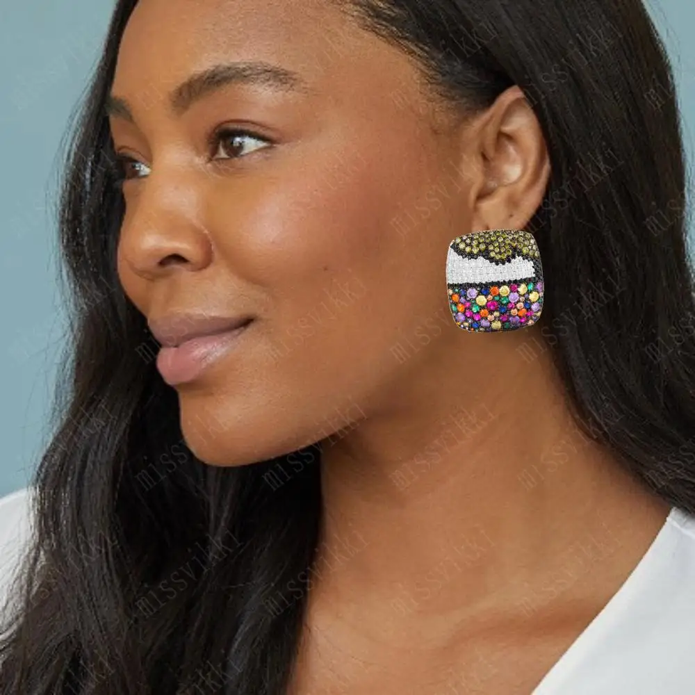 missvikki Dubai Indian Nigerian African Luxury Fashion Square Stud Earring Bridal Women Girl Charm Jewelry Stage Show Party
missvikki Dubai Indian Nigerian African Luxury Fashion Square Stud Earring Bridal Women Girl Charm Jewelry Stage Show Party