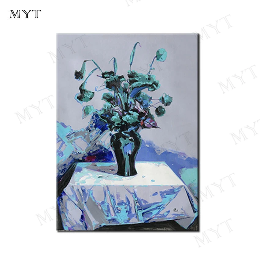 MYT Abstract Blue Flowers Oil Painting Wall Art Picture Handmade Painting On Canvas Wall Artwork For Hotels Decoration
MYT Abstract Blue Flowers Oil Painting Wall Art Picture Handmade Painting On Canvas Wall Artwork For Hotels Decoration