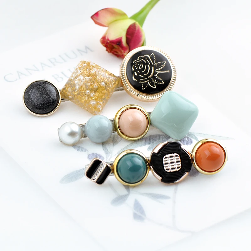 2019 Fashion Hair Clips For Women Fashion Sweet Girl Simple Korean Style Hairpin Alloy BB Handmade INS Headband Hair Accessories
2019 Fashion Hair Clips For Women Fashion Sweet Girl Simple Korean Style Hairpin Alloy BB Handmade INS Headband Hair Accessories