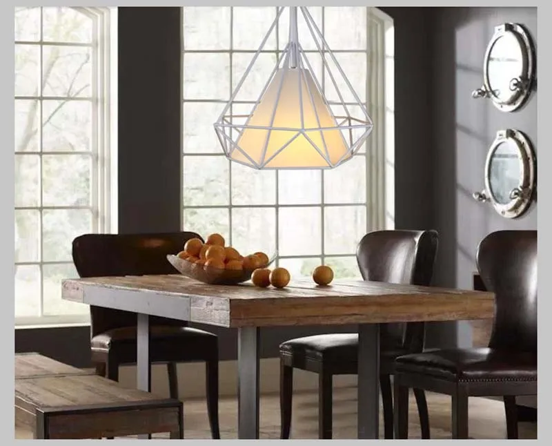 Birdcage pendant lights Scandinavian modern minimalist pyramid light iron light with LED bulb HM13
Birdcage pendant lights Scandinavian modern minimalist pyramid light iron light with LED bulb HM13