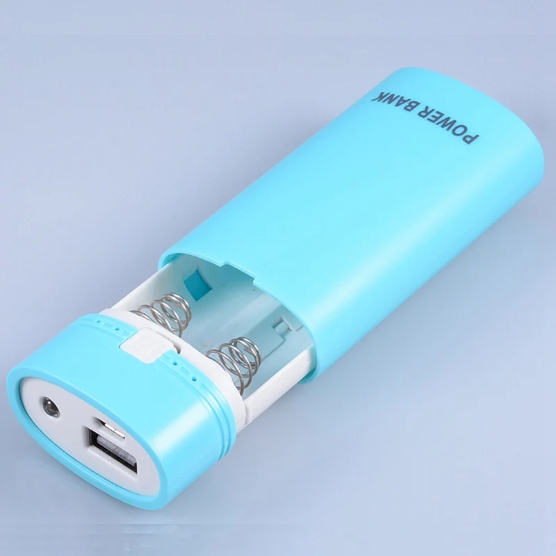 (Без аккумулятора) блок питания сделай сам 2*18650 1 порт USB внешний аккумулятор чехол