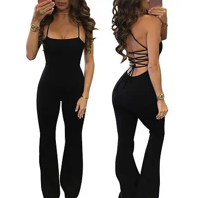 Women Clubwear Jumpsuits Sexy Backless Sleeveless Party Jumpsuit Romper Boot Cut Trousers Pants
Women Clubwear Jumpsuits Sexy Backless Sleeveless Party Jumpsuit Romper Boot Cut Trousers Pants