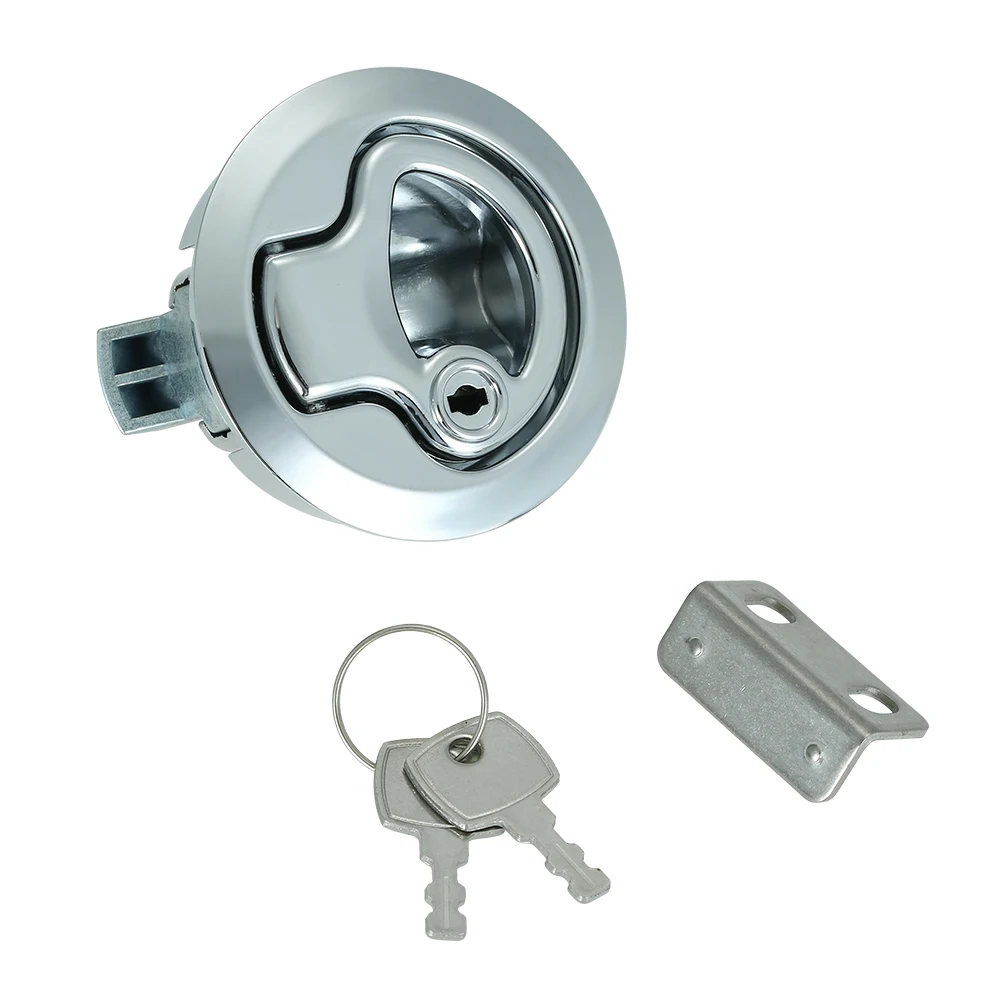 Flush Pull Latch Lock 50MM Cabinet Door Latch Handle Lock Kit With 2 Key RV Camper Accessories For Caravan Boat Car Hardware
Flush Pull Latch Lock 50MM Cabinet Door Latch Handle Lock Kit With 2 Key RV Camper Accessories For Caravan Boat Car Hardware