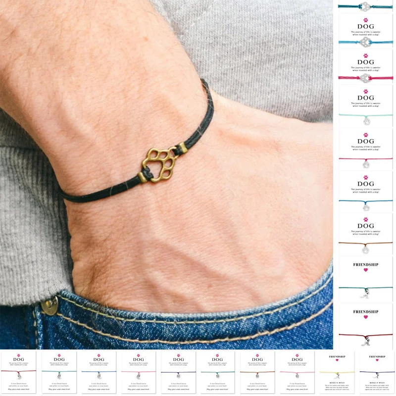 Unisex Girls Boys Adjustable Friendship Statement for Dog Lover Love Dog Person with Card Silver Dog Bracelets for Women
Unisex Girls Boys Adjustable Friendship Statement for Dog Lover Love Dog Person with Card Silver Dog Bracelets for Women