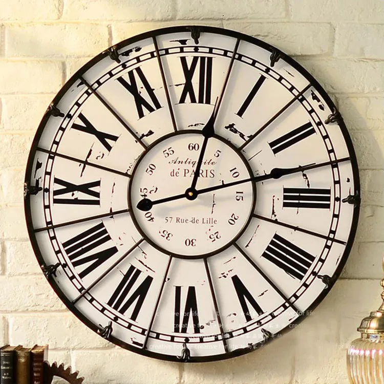 The second round of Specials! Original price 205 yuan creative living room wall clock wrought iron wall clock watches Roman nume
The second round of Specials! Original price 205 yuan creative living room wall clock wrought iron wall clock watches Roman nume