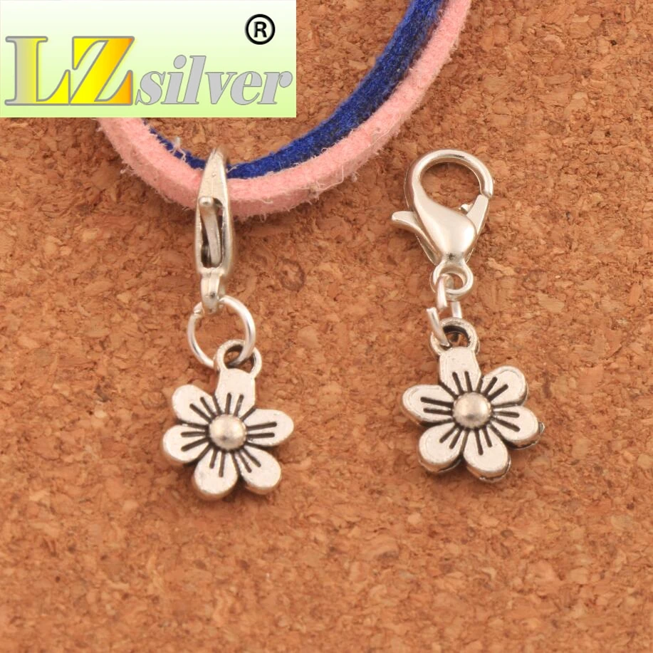 Small Plum Flower Lobster Claw Clasp Charm Beads 8.7x26.3mm 100pcs zinc alloy Jewelry DIY C320 LZsilver
Small Plum Flower Lobster Claw Clasp Charm Beads 8.7x26.3mm 100pcs zinc alloy Jewelry DIY C320 LZsilver
