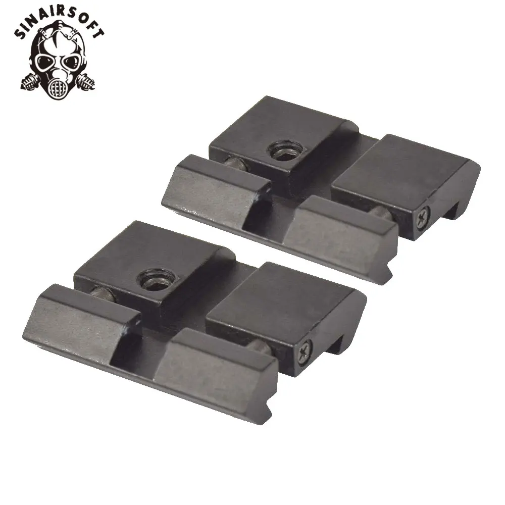 SINAIRSOFT Hunting 2pcs Low 11mm Dovetail Airgun to 20mm Picatinny Weaver Rail Snap-in Adaptor For Scope Rings Mount With Stop
SINAIRSOFT Hunting 2pcs Low 11mm Dovetail Airgun to 20mm Picatinny Weaver Rail Snap-in Adaptor For Scope Rings Mount With Stop