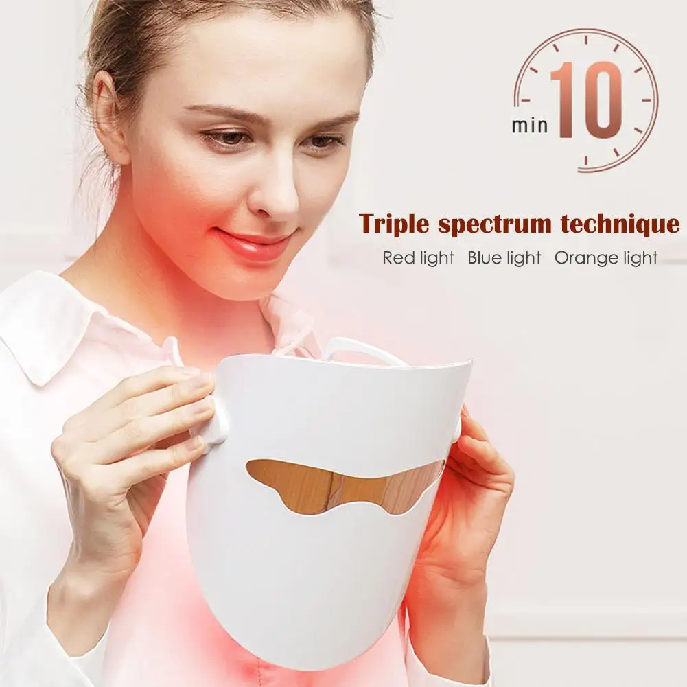 LED Photon Therapy Mask Facial Skin Care Beauty Instrument Red/Blue/Orange Phototherapy Mask
LED Photon Therapy Mask Facial Skin Care Beauty Instrument Red/Blue/Orange Phototherapy Mask