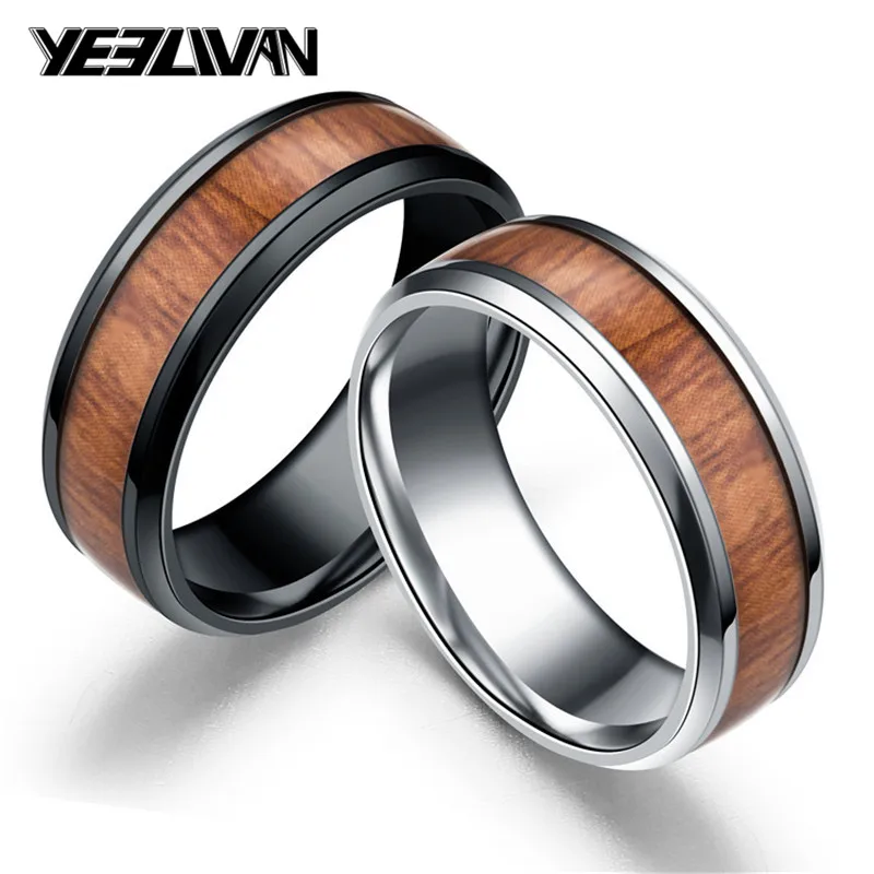 Vintage Man's Rings Red Wood For Man Stainless Steel Men's Fashion High Polished Wedding Ring Wholesale
Vintage Man's Rings Red Wood For Man Stainless Steel Men's Fashion High Polished Wedding Ring Wholesale