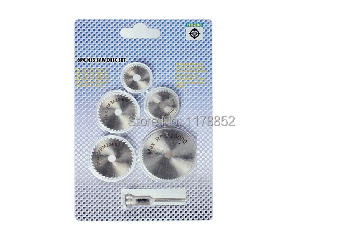 5-Piece High Speed Steel Saw Blade with 1/8" shank Mandrels fit Dremel & Fordom Rotary Tools | Инструменты