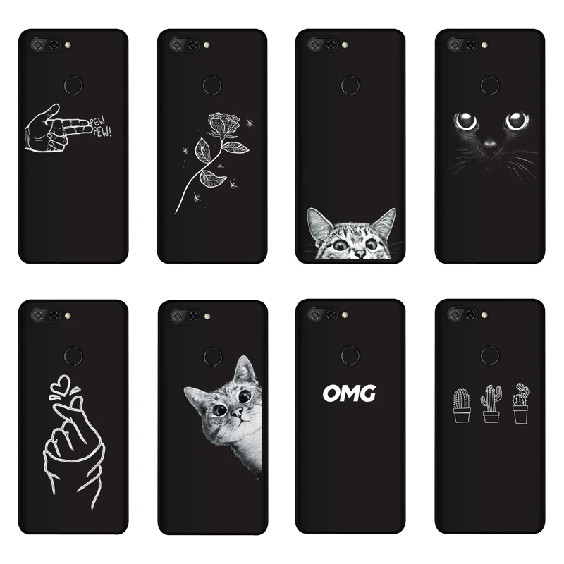 Мягкий силиконовый чехол QAQsam для ZTE Blade V9 5 7 дюйма с рисунком матовый телефона