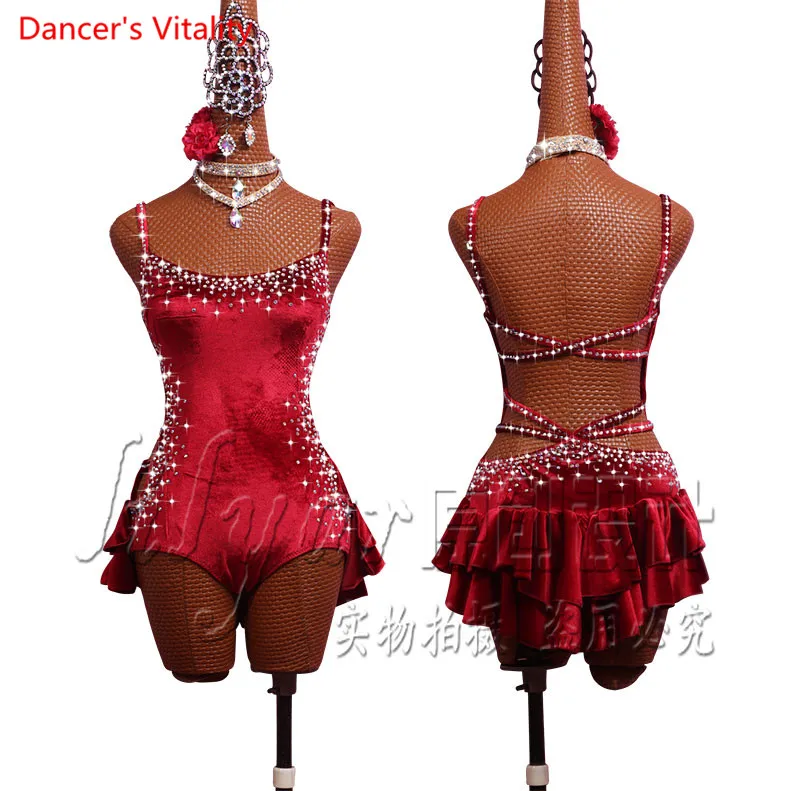2018 Latin Dance Skirt High Quality Women Size Custom Made Classical Stage Diamond Latin Dance Costume Adult Latin Split Dress
2018 Latin Dance Skirt High Quality Women Size Custom Made Classical Stage Diamond Latin Dance Costume Adult Latin Split Dress