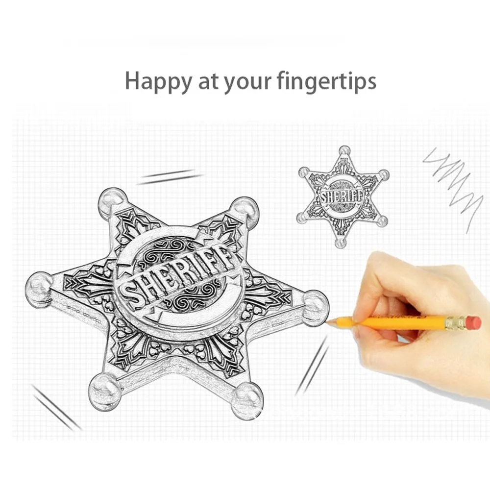 2021 New Neptune Spinning Top Fidget Hand Spinner Toy SHERIFF Fingertip Gyro Reduce Stress fidget Toys for kids and Adults
2021 New Neptune Spinning Top Fidget Hand Spinner Toy SHERIFF Fingertip Gyro Reduce Stress fidget Toys for kids and Adults