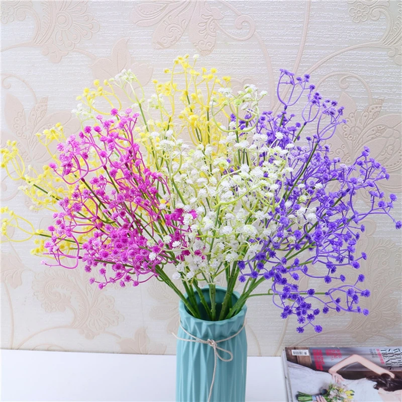 6 branch 4 ColorsGypsophila Fake Flowers Silicone plant DIY Artificial baby's breath Flower for Wedding Home Party Decorations
6 branch 4 ColorsGypsophila Fake Flowers Silicone plant DIY Artificial baby's breath Flower for Wedding Home Party Decorations