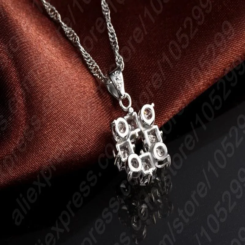 Wedding Bride Accessories Jewelry Sets Women/Girl's 925 Sterling Silver Pendants Necklace Drop Earring With Cubic Zircon
Wedding Bride Accessories Jewelry Sets Women/Girl's 925 Sterling Silver Pendants Necklace Drop Earring With Cubic Zircon