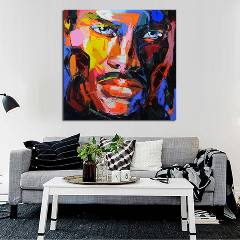 Handmade Cool Man Figure Colorful Picture Modern Abstract Wall Art Home Decor Best Quality Oil Paintings Fashion Portrait Art
Handmade Cool Man Figure Colorful Picture Modern Abstract Wall Art Home Decor Best Quality Oil Paintings Fashion Portrait Art