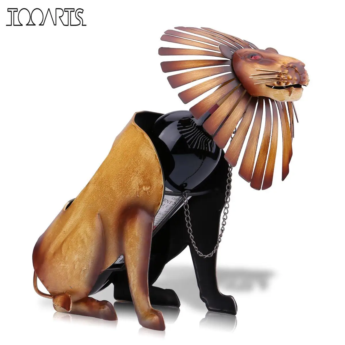Держатель для вина Tooarts Lion современная металлическая стойка скульптура