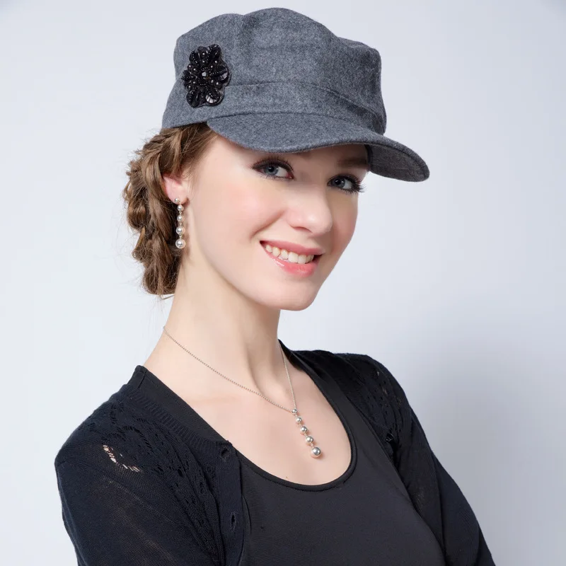 New Arrival Winter Women's Wool Hat Female Flowers Visors Hat Female Woolen Peaked Cap Students Outside Travel Hat B-7347
New Arrival Winter Women's Wool Hat Female Flowers Visors Hat Female Woolen Peaked Cap Students Outside Travel Hat B-7347