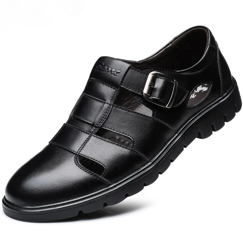 New 2021 Summer Men's Genuine Leather Shoes Men Soft Sole Hole Sandal Closed toe Outdoor Casual shoes Man Plus size 45 46 47
New 2021 Summer Men's Genuine Leather Shoes Men Soft Sole Hole Sandal Closed toe Outdoor Casual shoes Man Plus size 45 46 47