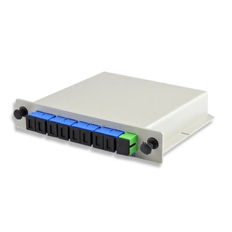 ZHWCOMM SC UPC PLC 1X8 Fiber Optical splitter FTTH SC PLC 1X8 Planar waveguide type Optical Fiber Splitter box
ZHWCOMM SC UPC PLC 1X8 Fiber Optical splitter FTTH SC PLC 1X8 Planar waveguide type Optical Fiber Splitter box