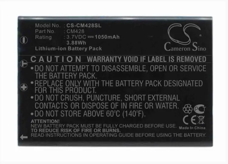 Cameron Sino 1050mAh battery for CREATIVE DiVi CAM 428 Portable Player MP3, MP4, PMP Battery
Cameron Sino 1050mAh battery for CREATIVE DiVi CAM 428 Portable Player MP3, MP4, PMP Battery