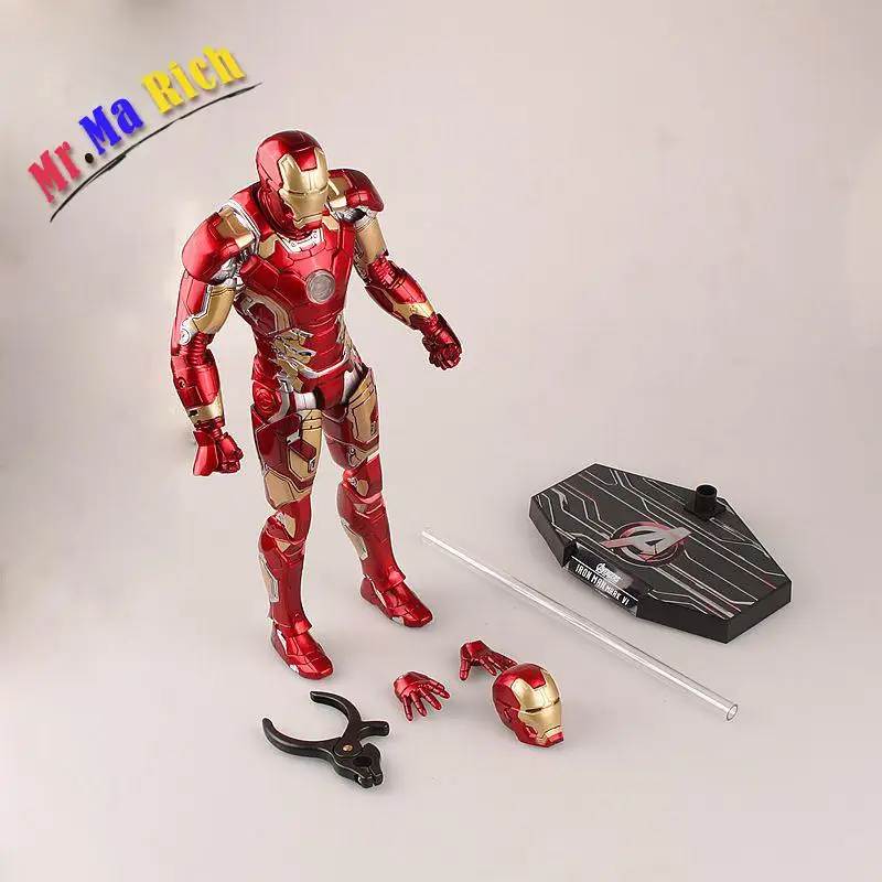 Супергерои Мстители 2 Возраст Альтрона Железный человек Mark Xliii 43hc ПВХ фигурка