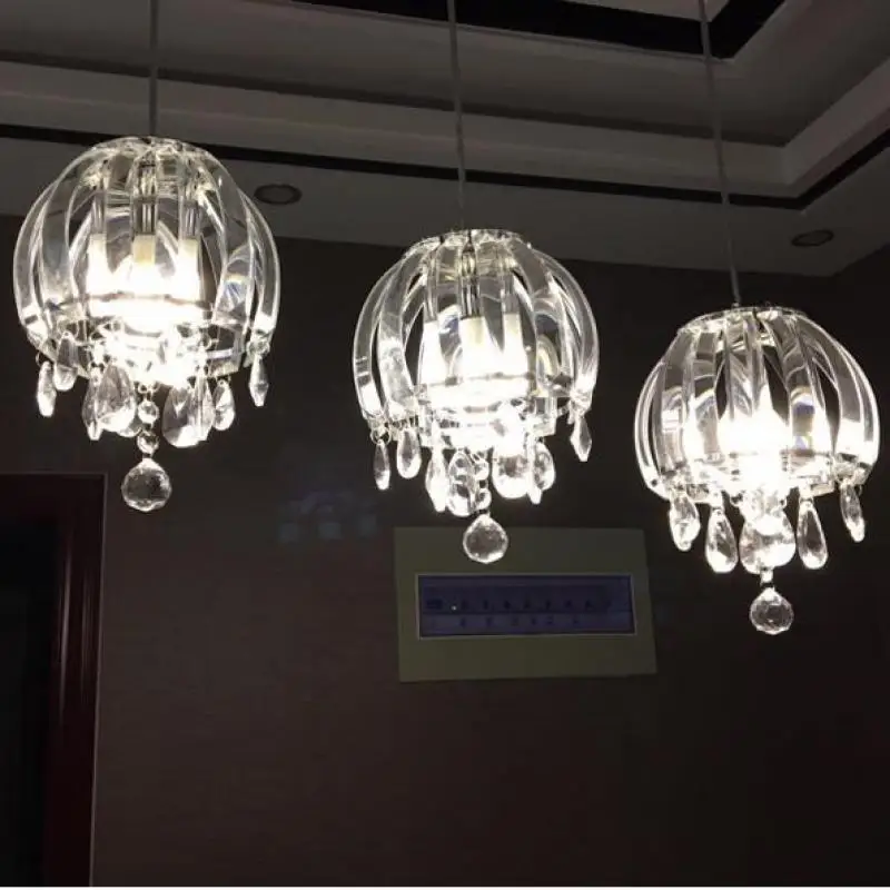 3 pcs Restaurant lustre cristal Light kitchen Chandeliers Crystal hanging lamps post Modern Simple Creative Dining Room Lamparas
3 pcs Restaurant lustre cristal Light kitchen Chandeliers Crystal hanging lamps post Modern Simple Creative Dining Room Lamparas