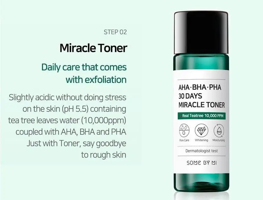 SOME BY MI AHA BHA PHA 30 Days Miracle Starter Kit Cleansing Bar + Miracle Toner + Miracle Serum + Miracle Cream Korea Cosmetics
SOME BY MI AHA BHA PHA 30 Days Miracle Starter Kit Cleansing Bar + Miracle Toner + Miracle Serum + Miracle Cream Korea Cosmetics