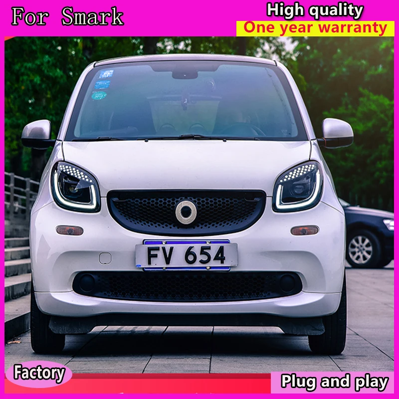 Kowell Car Styling Head Lamp for Smart Headlights 2015-2018 Smart for Two LED Headlight LED DRL Hid Bi Xenon Auto Accessories
Kowell Car Styling Head Lamp for Smart Headlights 2015-2018 Smart for Two LED Headlight LED DRL Hid Bi Xenon Auto Accessories