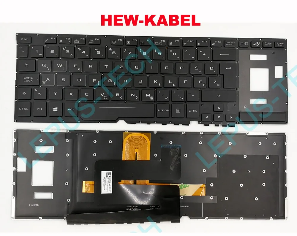 Клавиатура для ASUS ROG GX501 GX501VI GX501VIK GX501VS GX501VSK швейцарская словенская клавиатура WB SV