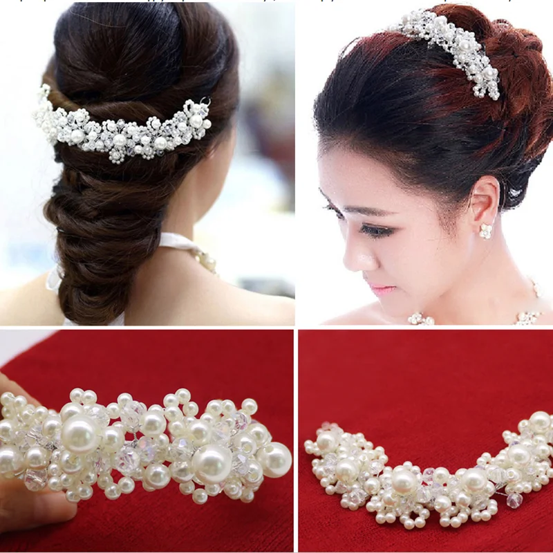 2019 Classic Pearl Headband Beautiful Crystal Beads Fit Wedding Bridesmaid Headdress Bride Hair ornament Accessories
2019 Classic Pearl Headband Beautiful Crystal Beads Fit Wedding Bridesmaid Headdress Bride Hair ornament Accessories