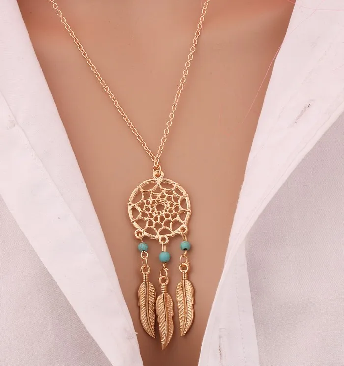Hot!!! European and American fashion feather dream catcher necklace clavicle Bohemian ND69
Hot!!! European and American fashion feather dream catcher necklace clavicle Bohemian ND69