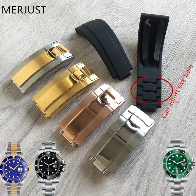 20mm nature Rubber Silicone Watch band Buckle Watchband for Rol strap Daytona Submariner DEEPSEA GMT SEAMARSTER OYSTERFLEX
20mm nature Rubber Silicone Watch band Buckle Watchband for Rol strap Daytona Submariner DEEPSEA GMT SEAMARSTER OYSTERFLEX