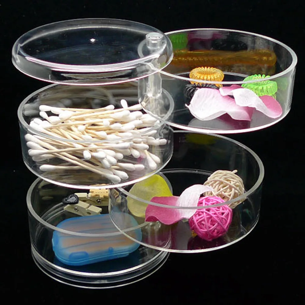 360-degree Rotating Circle Transparent Plastic Jewelry Cosmetics Desktop Storage Box Makeup Organizer Christmas Girlfriend Gift
360-degree Rotating Circle Transparent Plastic Jewelry Cosmetics Desktop Storage Box Makeup Organizer Christmas Girlfriend Gift