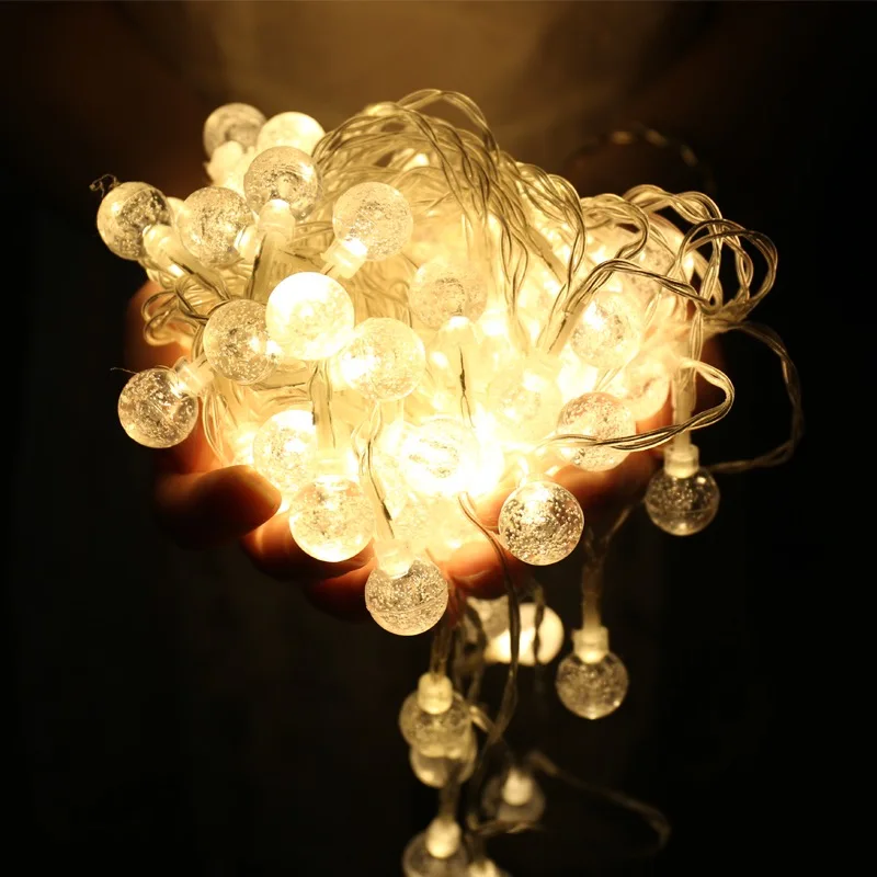 JUNJUE Crystal Ball Battery Led String Lights Christmas Party Holiday Wedding Waterproof Outdoor Home Decoration Fairy Lights
JUNJUE Crystal Ball Battery Led String Lights Christmas Party Holiday Wedding Waterproof Outdoor Home Decoration Fairy Lights