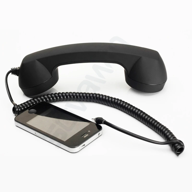 Классический приемник телефон мобильный Handset Mic 3 5 мм Микрофон ретро динамик