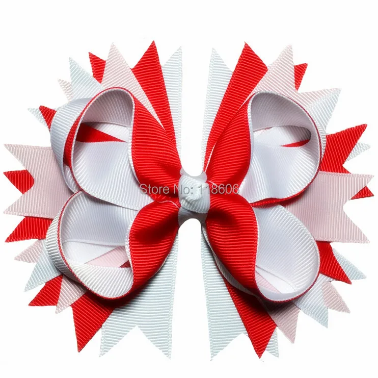 50pcs Boutique Ribbon Spike Hair Bow Alligator Clip for Valentine's Day Free Shipping
50pcs Boutique Ribbon Spike Hair Bow Alligator Clip for Valentine's Day Free Shipping