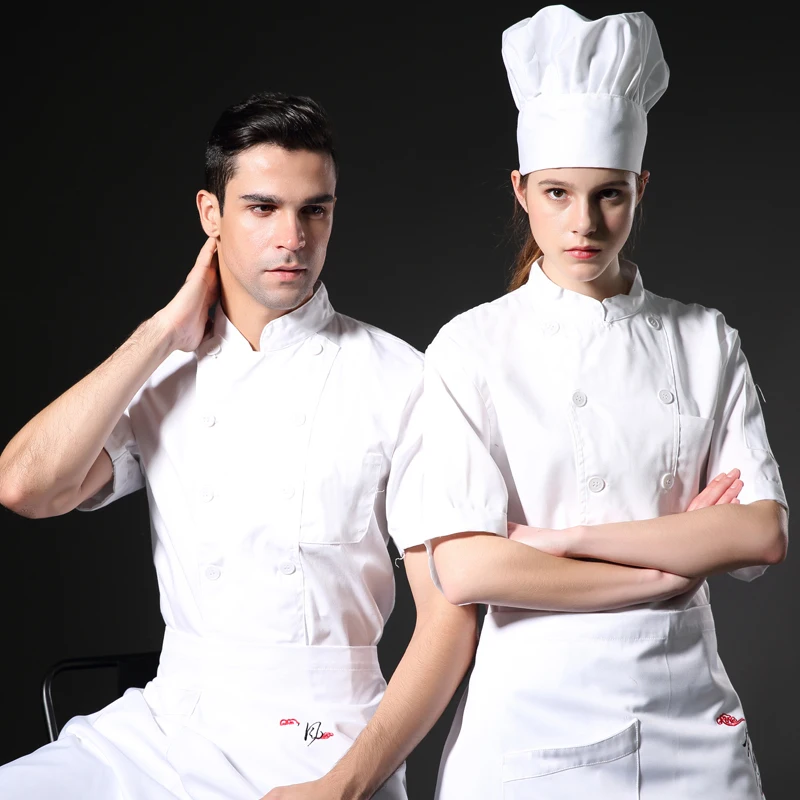 2018 Unisex Bakery Cook Uniform Short Sleeve New Restaurant Chef Uniforms Work Wear Hotel Cook Clothes LCMH28
2018 Unisex Bakery Cook Uniform Short Sleeve New Restaurant Chef Uniforms Work Wear Hotel Cook Clothes LCMH28