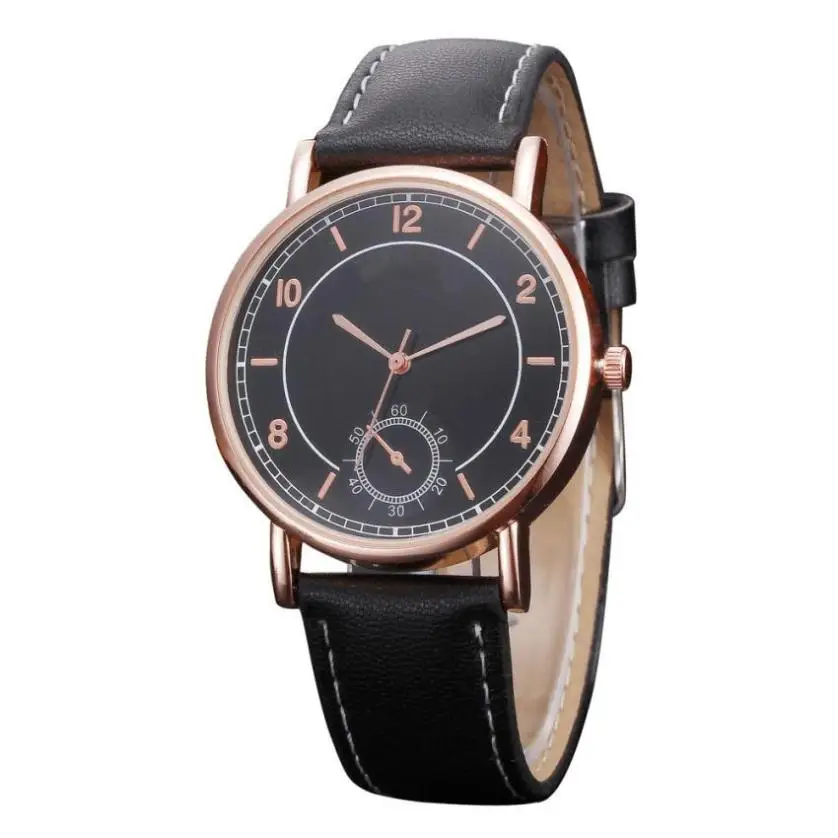 

Retro Design Fashion hours watches men Casual Leather Band Analog Quartz Wrist Watch erkek kol saati Relogio Feminino Gift #C