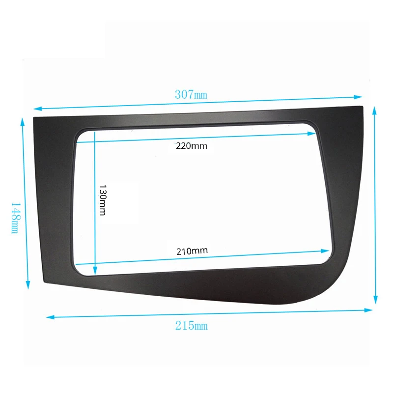 Двойной 2 DIN стерео GPS автомобильный DVD рамка радио фасции для SEAT Leon (LHD) левый