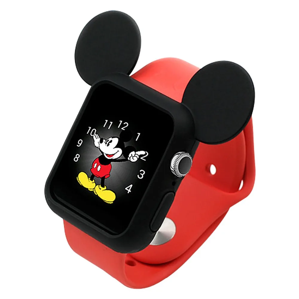 Защитный чехол для Apple watch 44 мм 42 40 38 милый мультяшный correa iwatch series 4 3 2 1 band|Ремешки