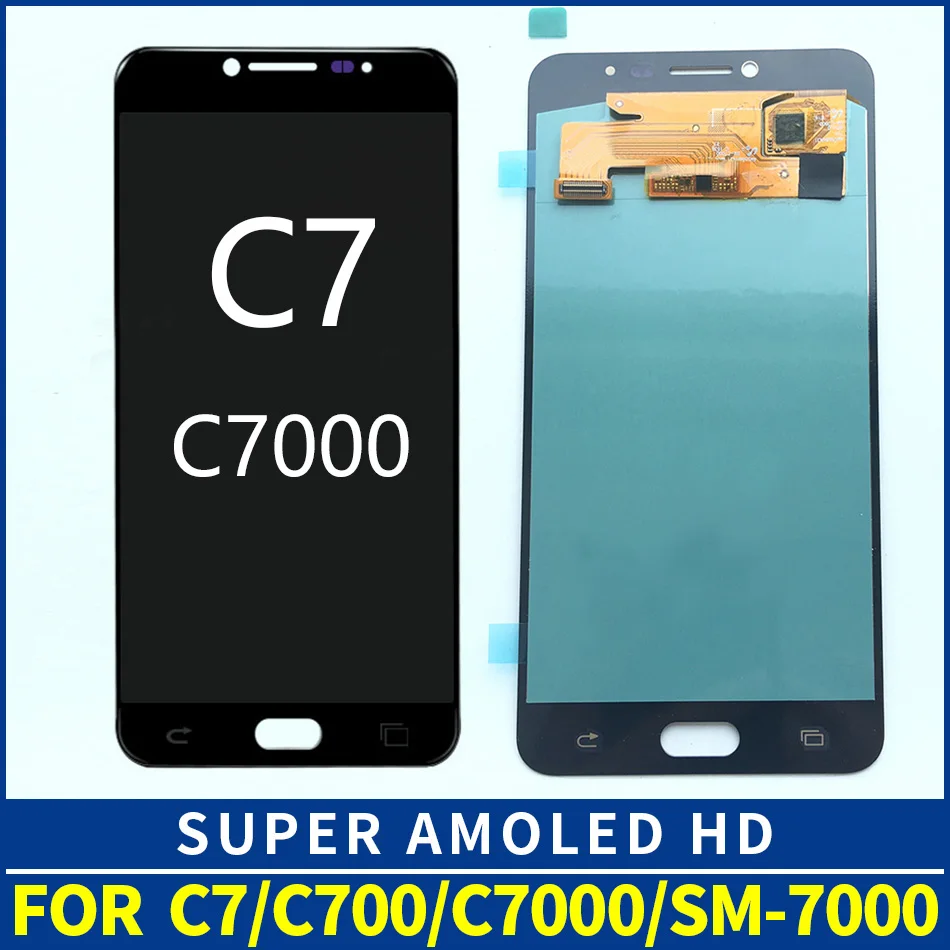 AMOLED LCD for SAMSUNG Galaxy C7 LCD Display C7000 Touch Screen Digitizer Replacement For Samsung C7 LCD OEM
AMOLED LCD for SAMSUNG Galaxy C7 LCD Display C7000 Touch Screen Digitizer Replacement For Samsung C7 LCD OEM