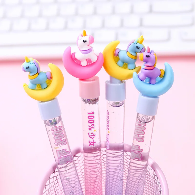 1pcs 0.5mm Kawaii Gel Pen Creative Cartoon Lipstick Pendant Unicorn Quicksand Signature Pen School Office Supplies
1pcs 0.5mm Kawaii Gel Pen Creative Cartoon Lipstick Pendant Unicorn Quicksand Signature Pen School Office Supplies