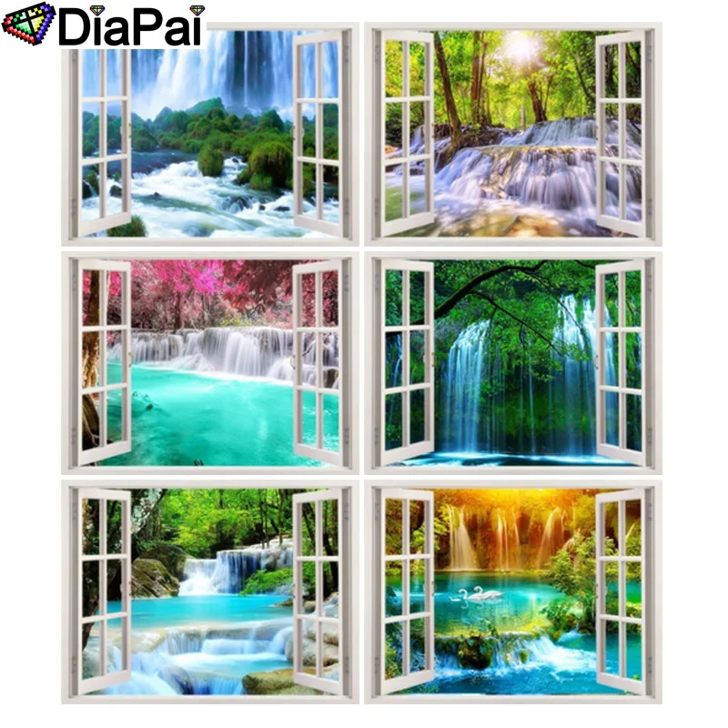 DIAPAI 5D DIY Алмазная картина 100% полная квадратная/круглая дрель "Вид на окно" 3D вышивка крестиком домашний декор
DIAPAI 5D DIY Алмазная картина 100% полная квадратная/круглая дрель "Вид на окно" 3D вышивка крестиком домашний декор
