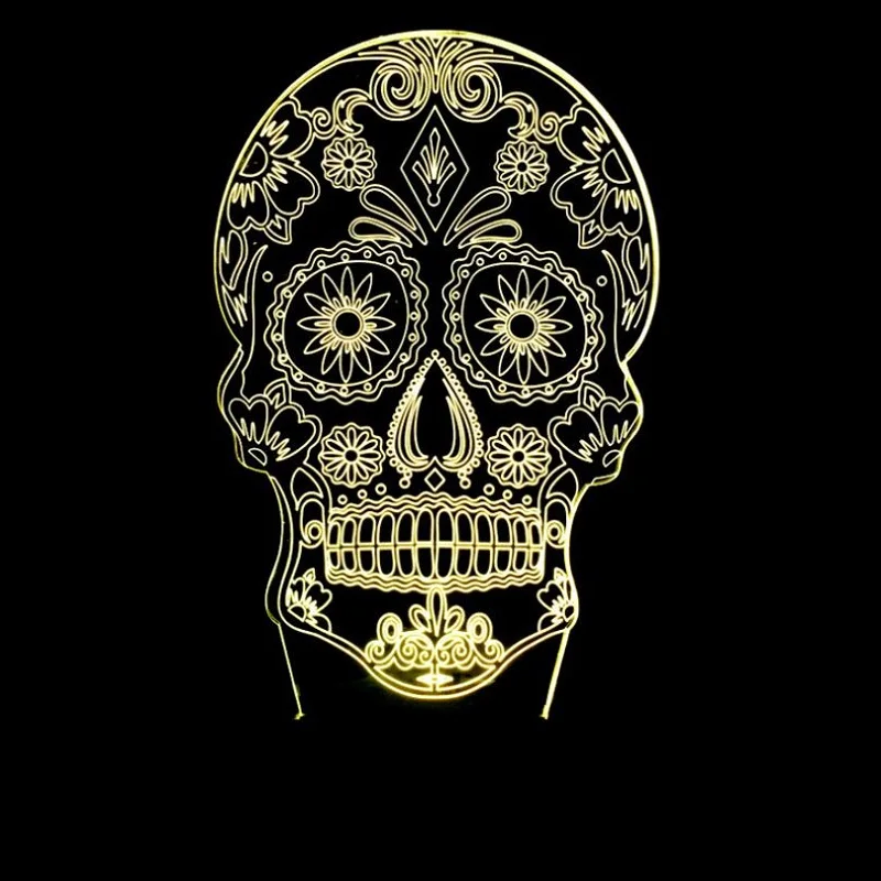 3D visual skull LED lamp Yoga meditator Multi-colored Acrylic Light Creative gift Home Furnishing 7 color change
3D visual skull LED lamp Yoga meditator Multi-colored Acrylic Light Creative gift Home Furnishing 7 color change