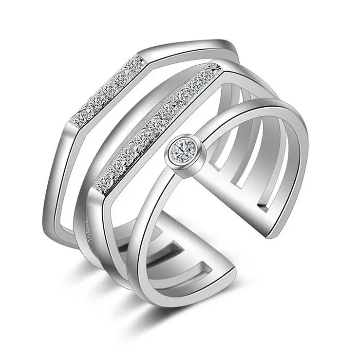 New arrival hot sell fashion geometric shiny zircon 925 sterling silver ladies`finger wedding rings gift women jewelry
New arrival hot sell fashion geometric shiny zircon 925 sterling silver ladies`finger wedding rings gift women jewelry