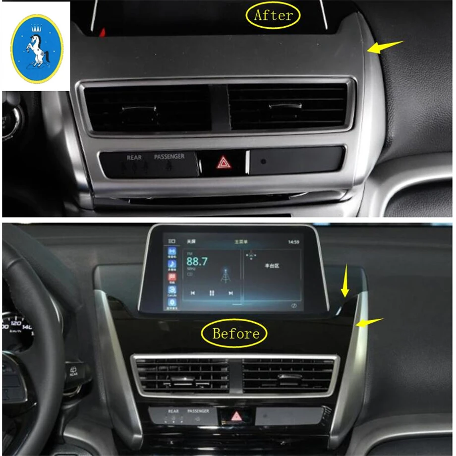 Yimaautotrims Auto Accessory Dashboard Navigation GPS Display Screen Cover Trim ABS Fit For Mitsubishi Eclipse Cross 2018 - 2021
Yimaautotrims Auto Accessory Dashboard Navigation GPS Display Screen Cover Trim ABS Fit For Mitsubishi Eclipse Cross 2018 - 2021