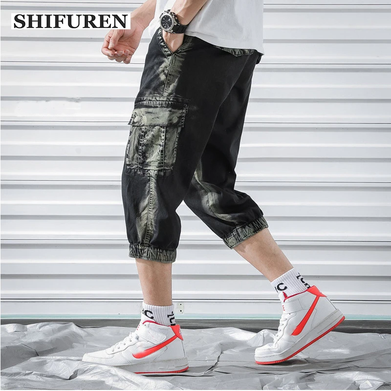 SHIFUREN Men Military Cargo Shorts New Summer Loose Casual Cargo Pants Calf Length Baggy Male Beach Board Shorts Plus Size 30-40 
SHIFUREN Men Military Cargo Shorts New Summer Loose Casual Cargo Pants Calf Length Baggy Male Beach Board Shorts Plus Size 30-40