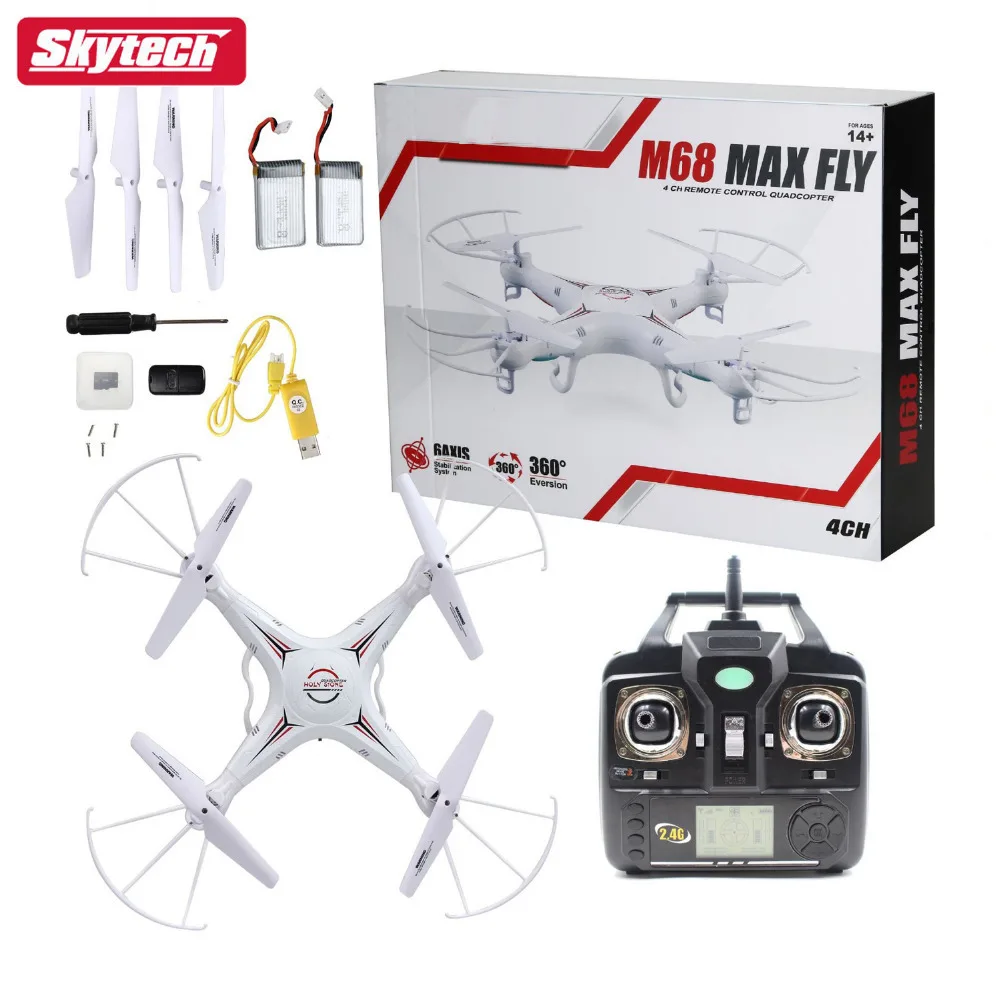 

Skytech M68R RC Quadcopter with 2MP Camera 4 CH 2.4GHz 6-Gyro Remote Control Drone with Headless System